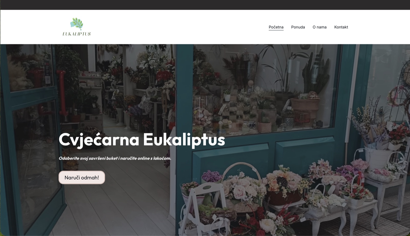 Cvjećarna Eukaliptus — screenshot