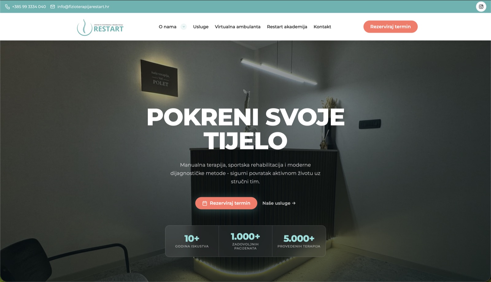 Fizioterapija Restart — screenshot