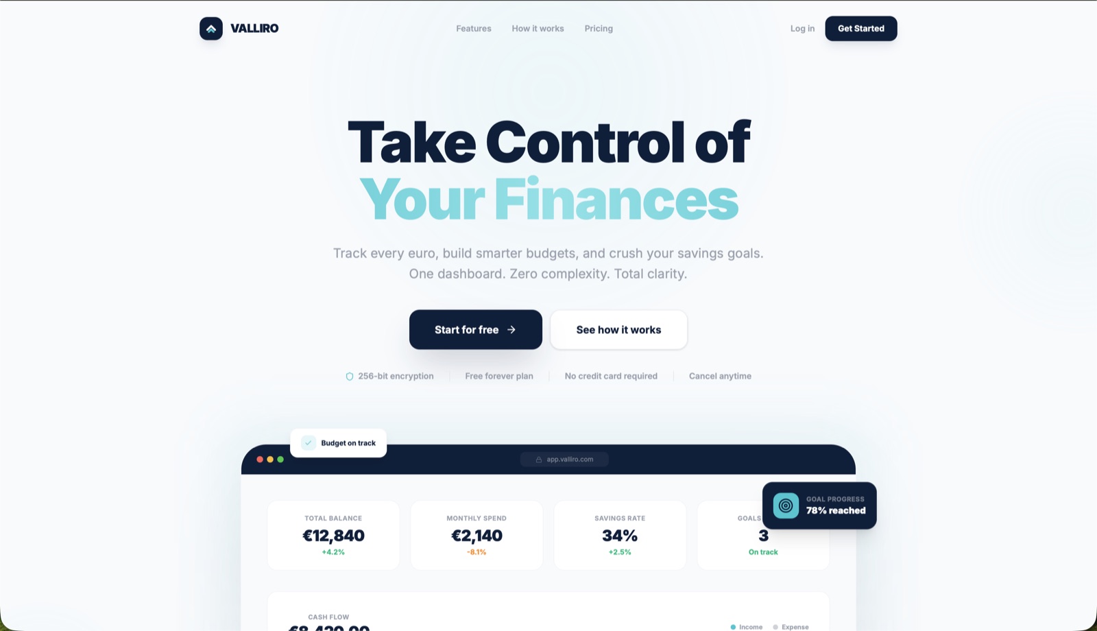Valliro — screenshot